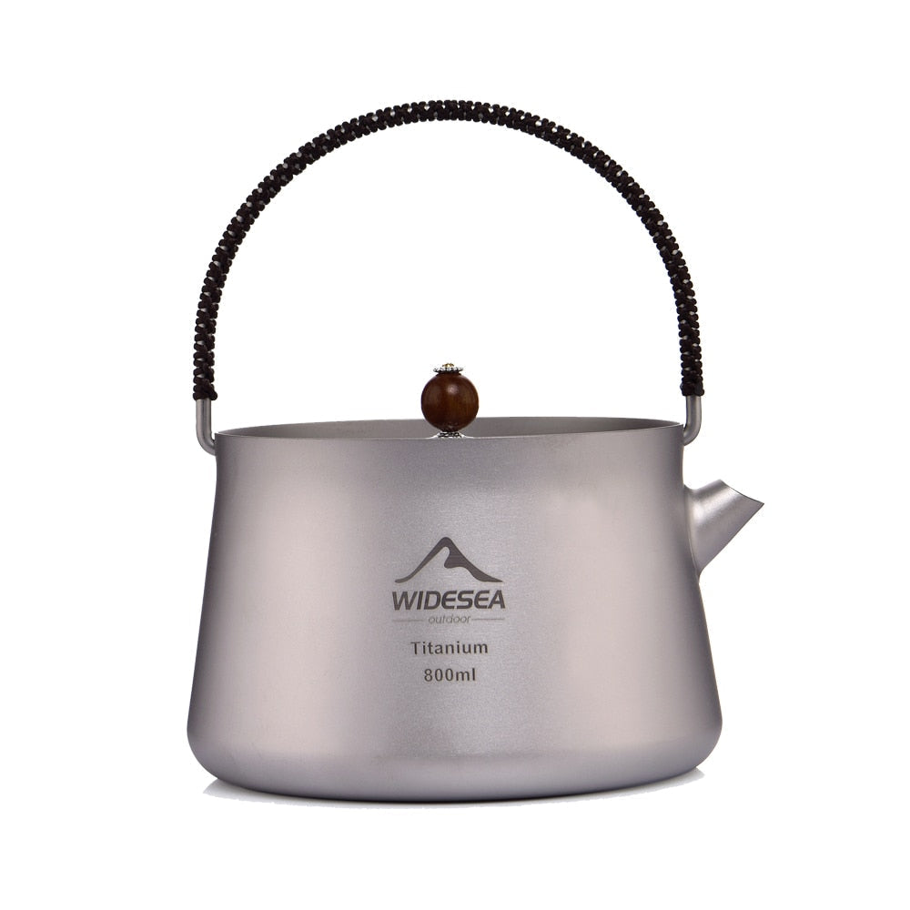 Camping 800ml/1.4 L Titanium Kettle