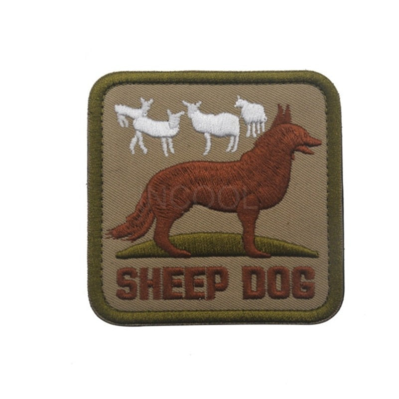 Tan Sheep Dog Tactical Patch