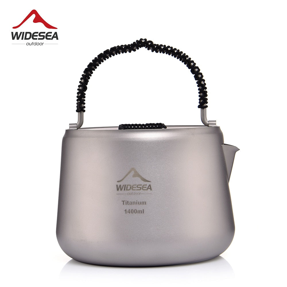 Camping 800ml/1.4 L Titanium Kettle